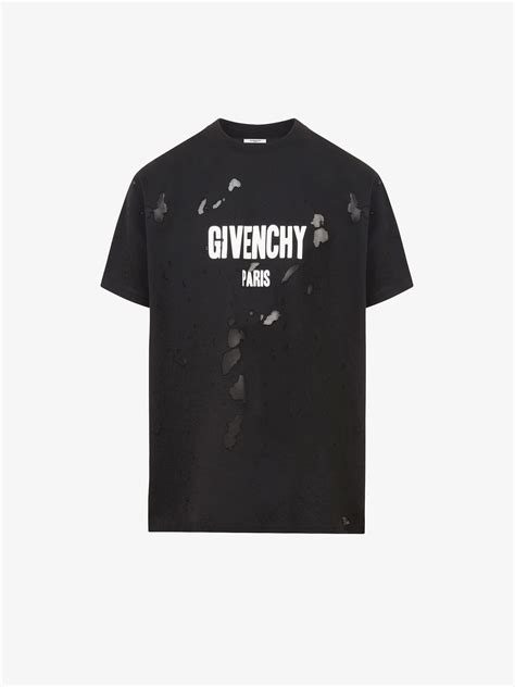 givenchy paris shirt motocross|GIVENCHY PARIS destroyed oversized t.